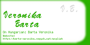 veronika barta business card